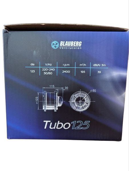 Витяжний вентилятор Blauberg tubo 125. Blaubtubo-125 фото